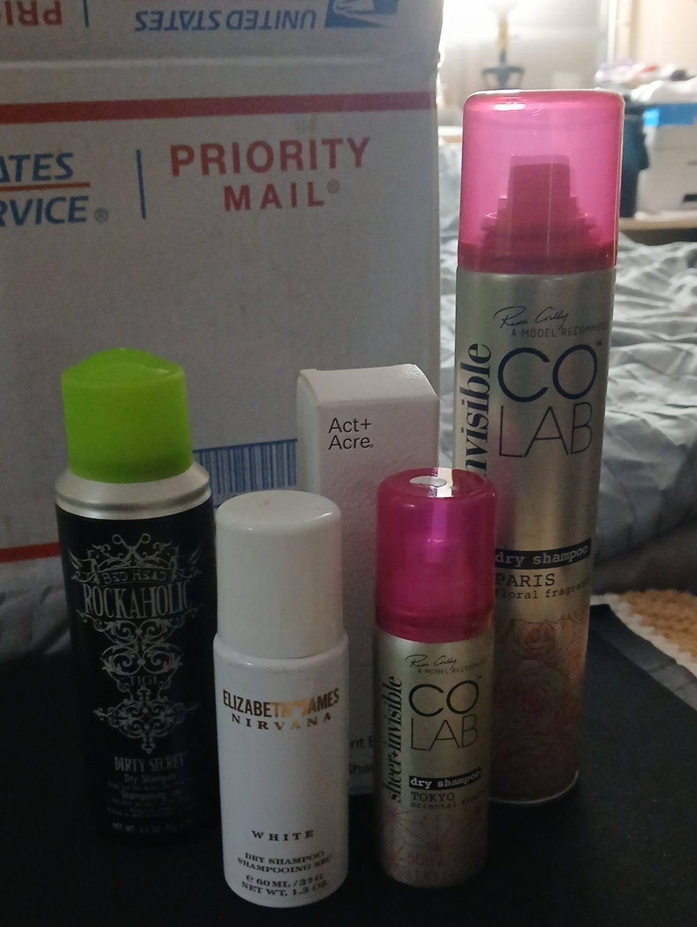 Dry Shampoo Bundle Co Lab, Bed Head,Elizabet James, Act + Acre New